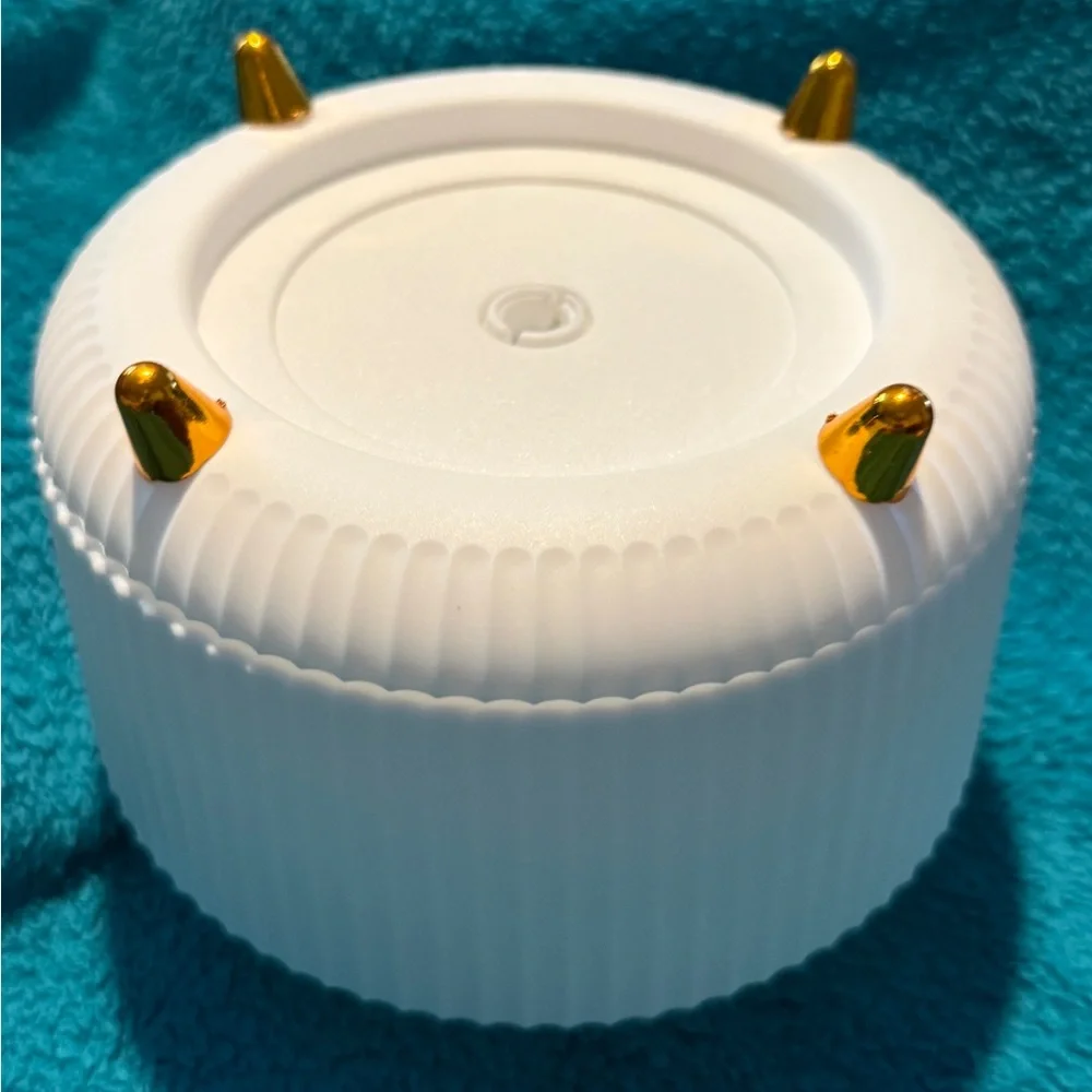 Makeup Brush Holder white 360 turn